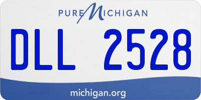 MI license plate DLL2528