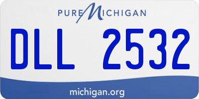 MI license plate DLL2532