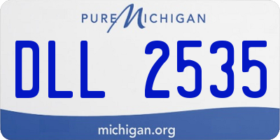 MI license plate DLL2535