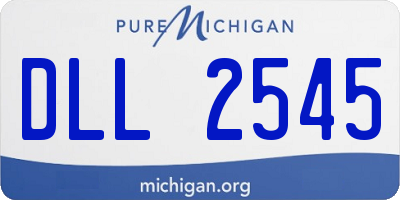 MI license plate DLL2545