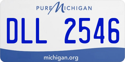 MI license plate DLL2546