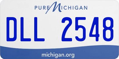 MI license plate DLL2548