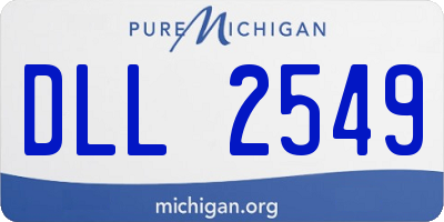MI license plate DLL2549
