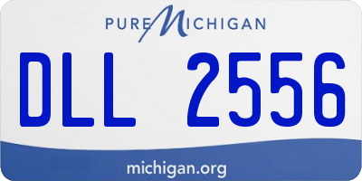 MI license plate DLL2556