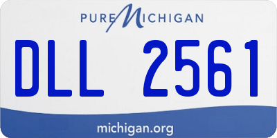 MI license plate DLL2561