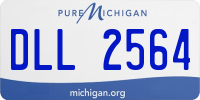 MI license plate DLL2564
