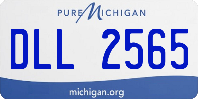 MI license plate DLL2565