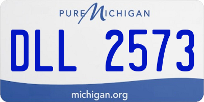 MI license plate DLL2573