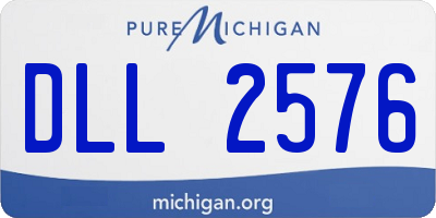 MI license plate DLL2576