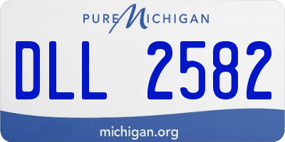 MI license plate DLL2582