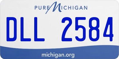 MI license plate DLL2584