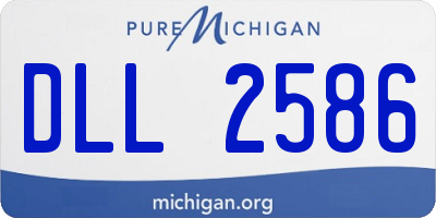 MI license plate DLL2586