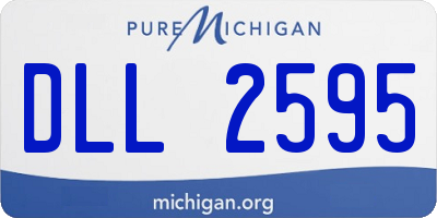 MI license plate DLL2595