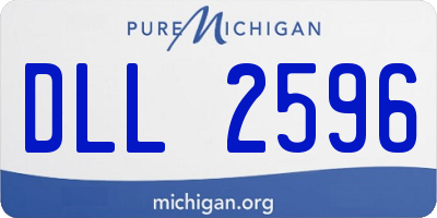 MI license plate DLL2596