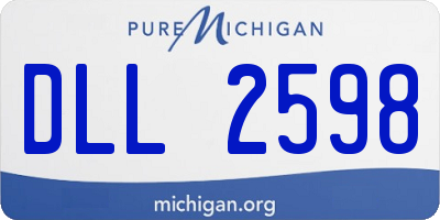 MI license plate DLL2598