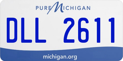MI license plate DLL2611