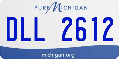 MI license plate DLL2612