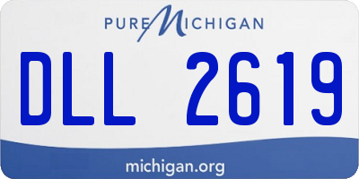 MI license plate DLL2619