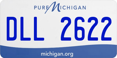 MI license plate DLL2622