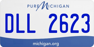 MI license plate DLL2623