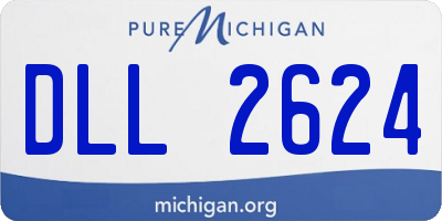 MI license plate DLL2624
