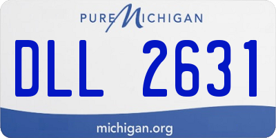 MI license plate DLL2631
