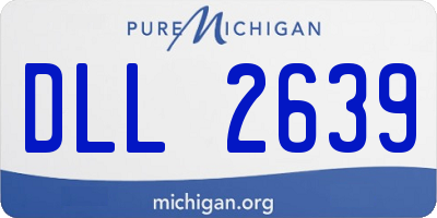 MI license plate DLL2639