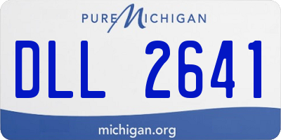 MI license plate DLL2641