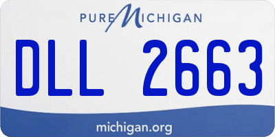 MI license plate DLL2663