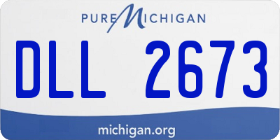 MI license plate DLL2673