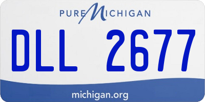 MI license plate DLL2677