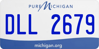 MI license plate DLL2679
