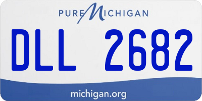 MI license plate DLL2682
