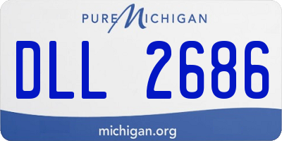MI license plate DLL2686