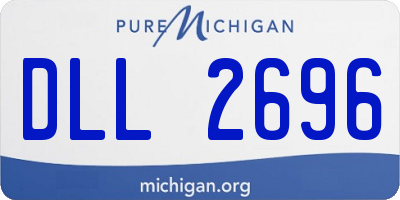 MI license plate DLL2696