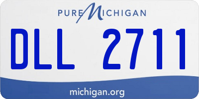 MI license plate DLL2711