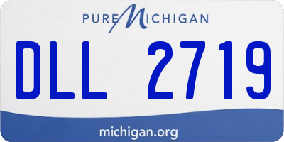 MI license plate DLL2719