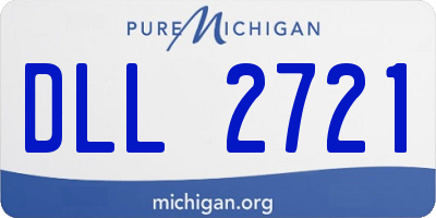 MI license plate DLL2721