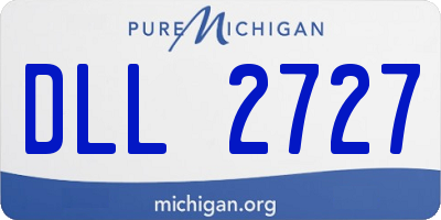 MI license plate DLL2727