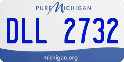 MI license plate DLL2732