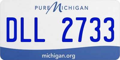MI license plate DLL2733