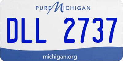 MI license plate DLL2737