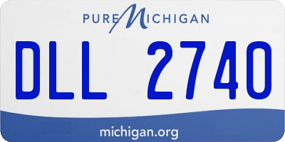 MI license plate DLL2740