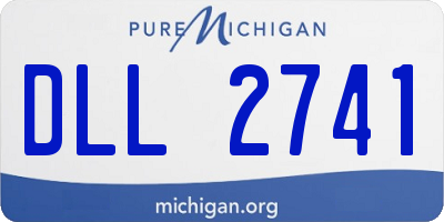 MI license plate DLL2741