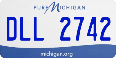 MI license plate DLL2742