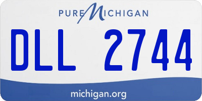 MI license plate DLL2744