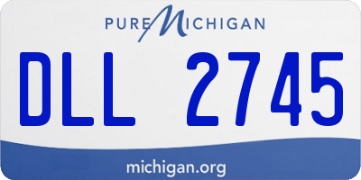 MI license plate DLL2745
