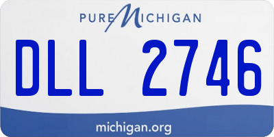 MI license plate DLL2746