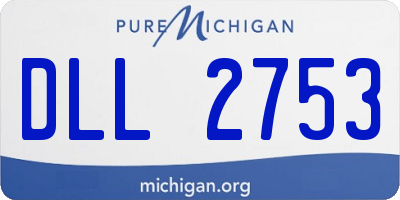 MI license plate DLL2753