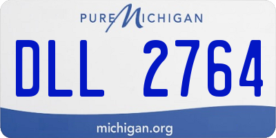 MI license plate DLL2764
